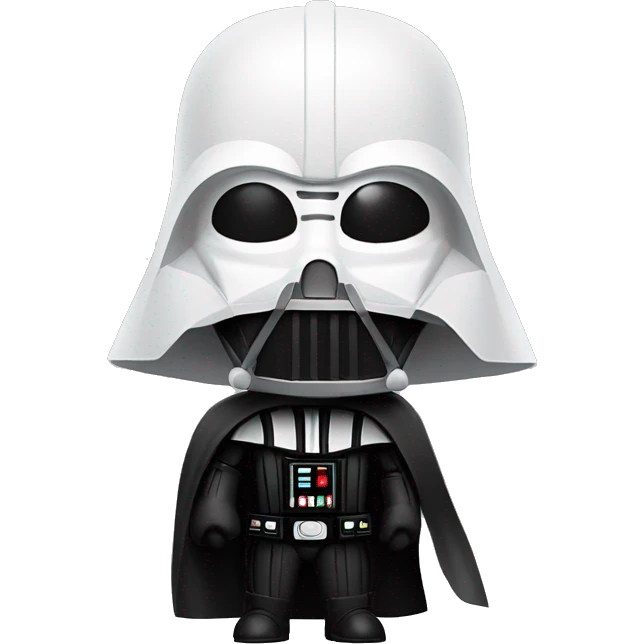 Darth Vader with white skin and a beard, the one on the helmet is a white Z on a red background emoji