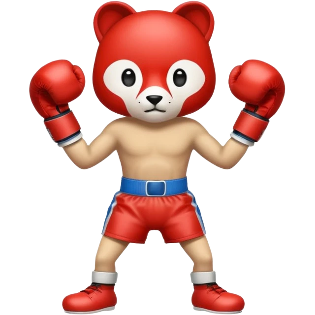 Animal with boxing gloves full body emoji