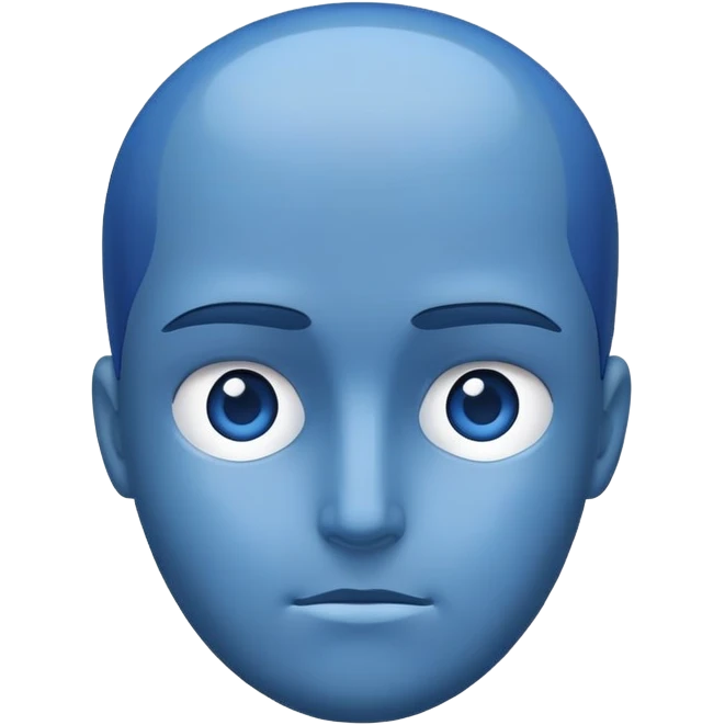 Big blue head  emoji