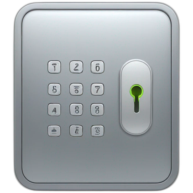 smart lock door code panel emoji