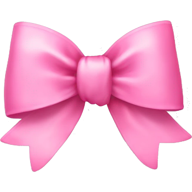 cute pink bow emoji