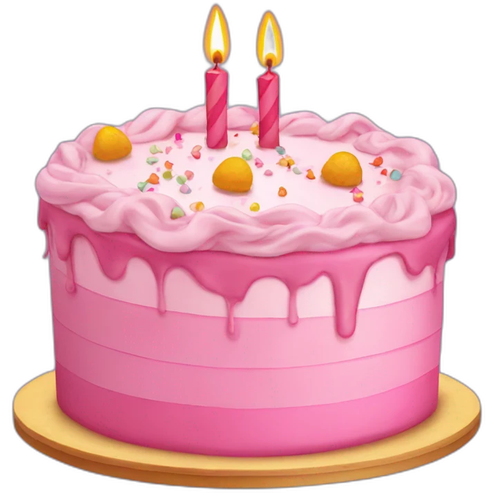 Tarta de cumpleaños emoji