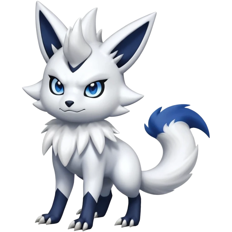 Shiny Zangoose-Absol-Meowstic-Fakémon-hybrid-creature (full body)  emoji