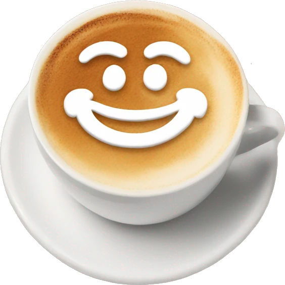 Latte art emoji
