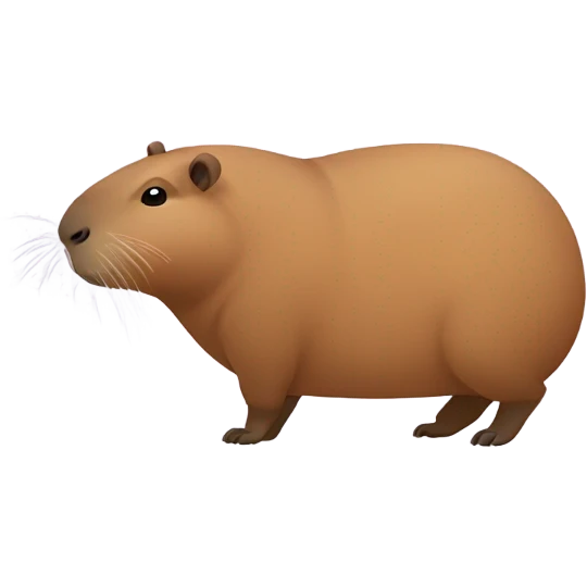 Capybara vibrating emoji