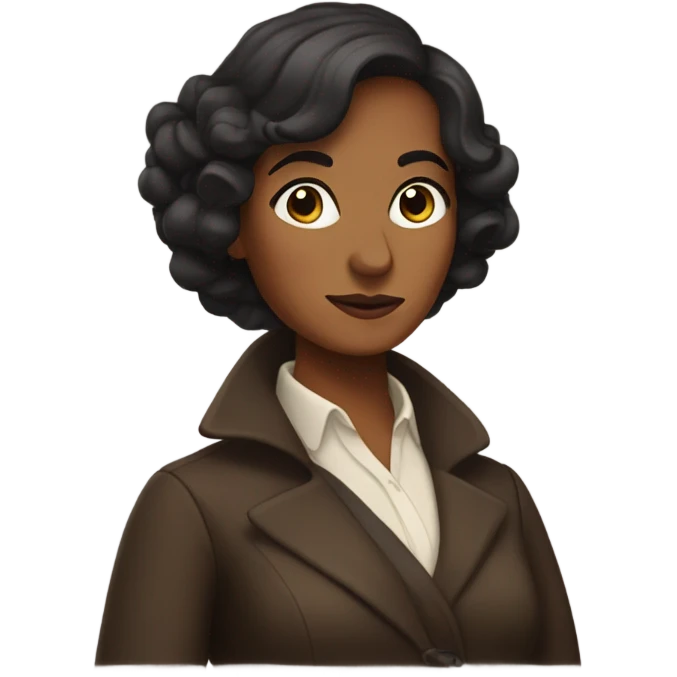Miss Sherlock (as a brown-skinned woman) emoji