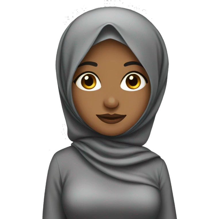Hijabi girl wearing gown emoji