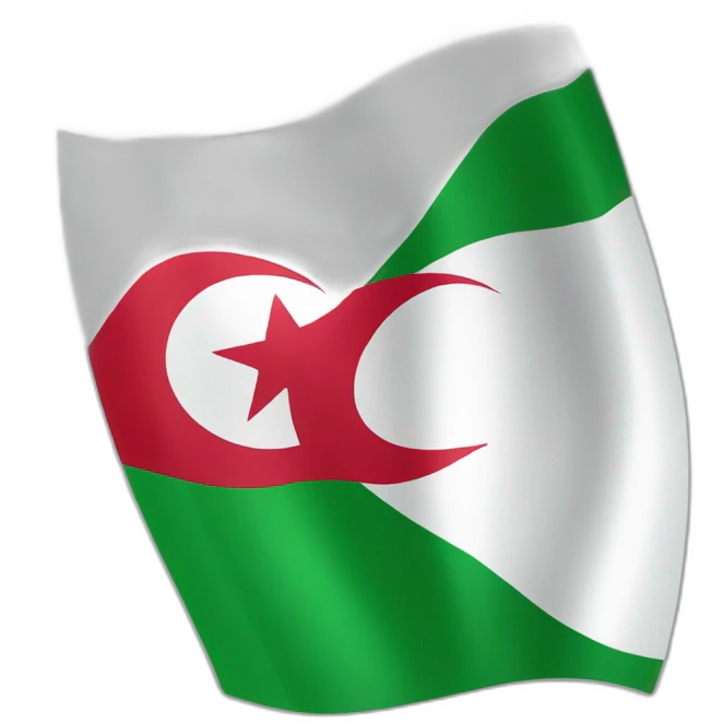 the flag of the country algeria emoji