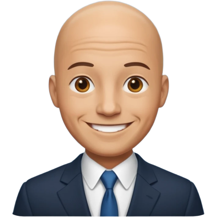 bald in suit emoji