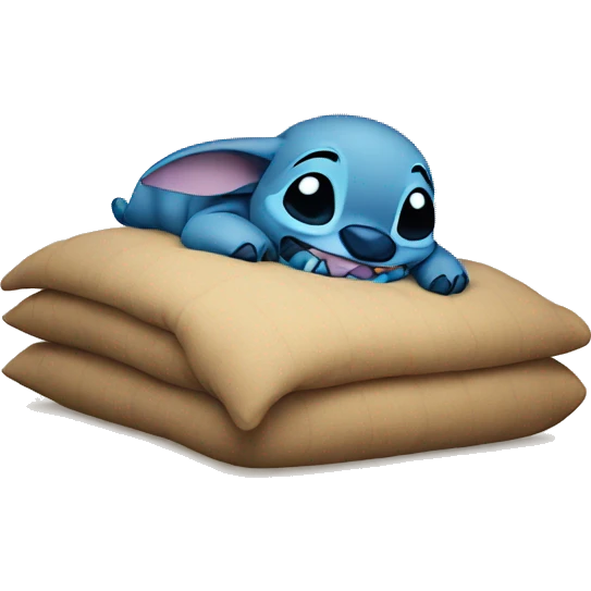 Stitch is sleeping emoji
