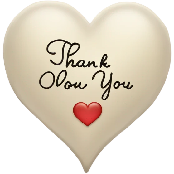 Thank you heart emoji