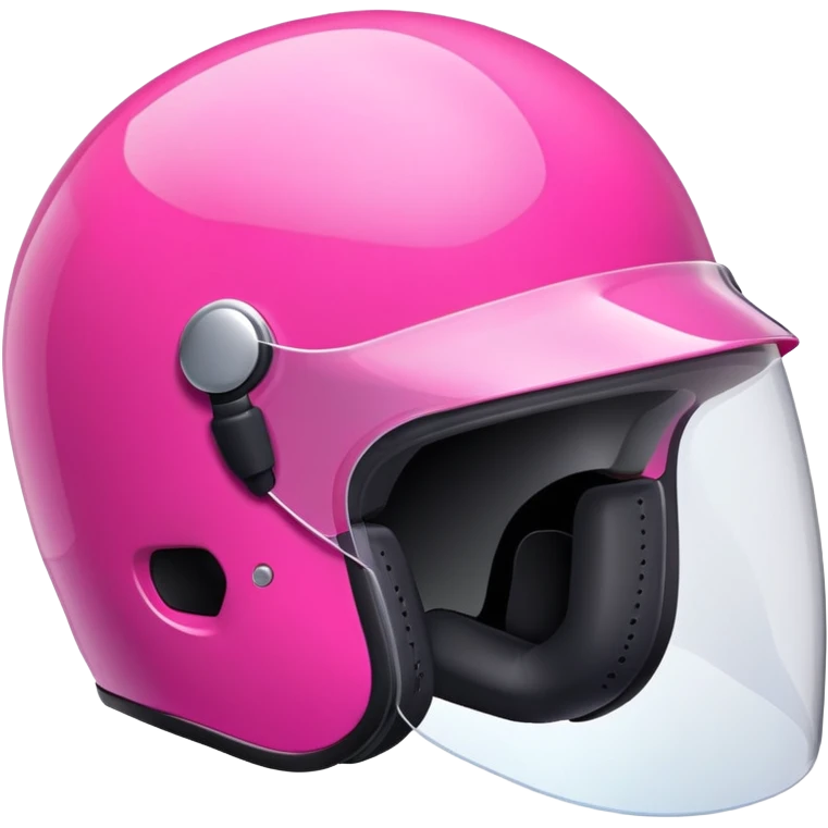 pink casque emoji