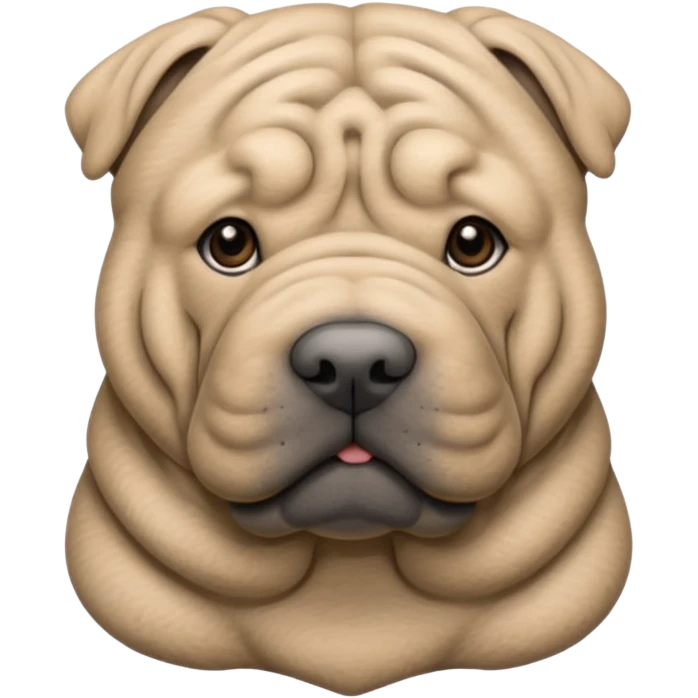 Grey Shar Pei emoji