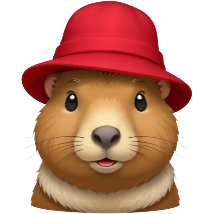 Capybara med hat emoji