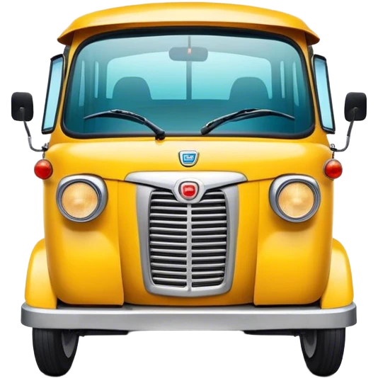 Cinematic Realistic Tuk Tuk Pop Culture Emoji, featuring a vibrant portrayal of the iconic Thai tuk tuk rendered with dynamic textures and lively, urban lighting. emoji