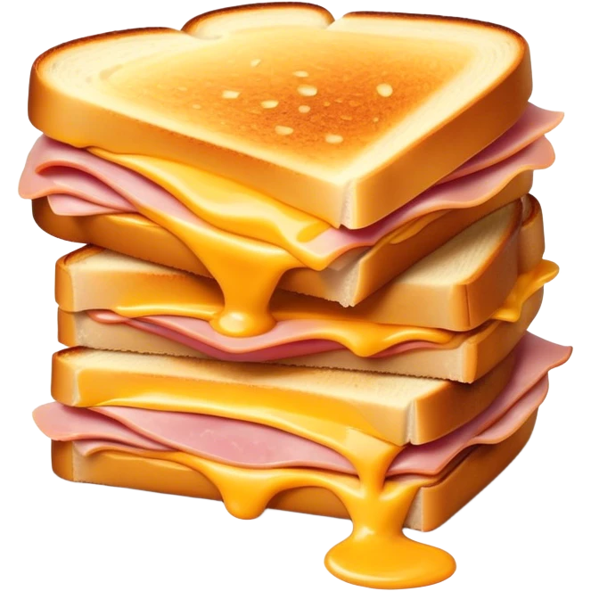Grilled ham cheese sandwich emoji