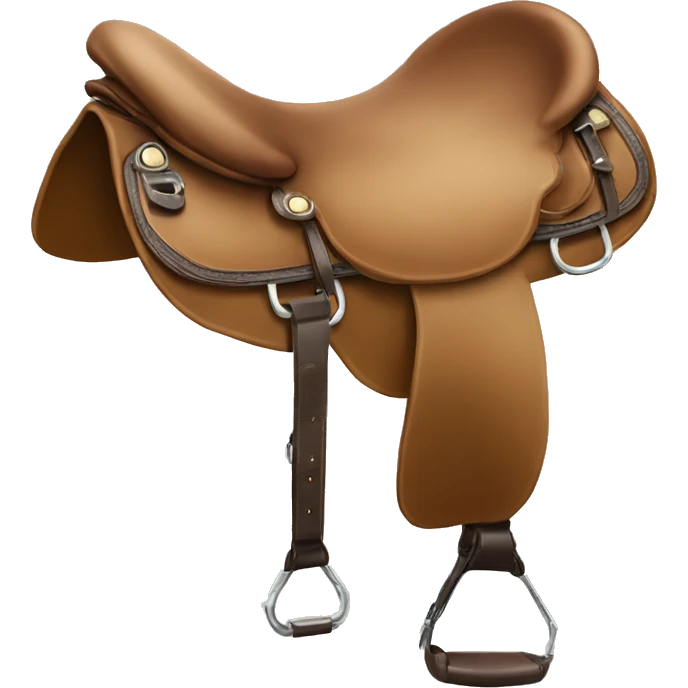 English saddle for a horse emoji