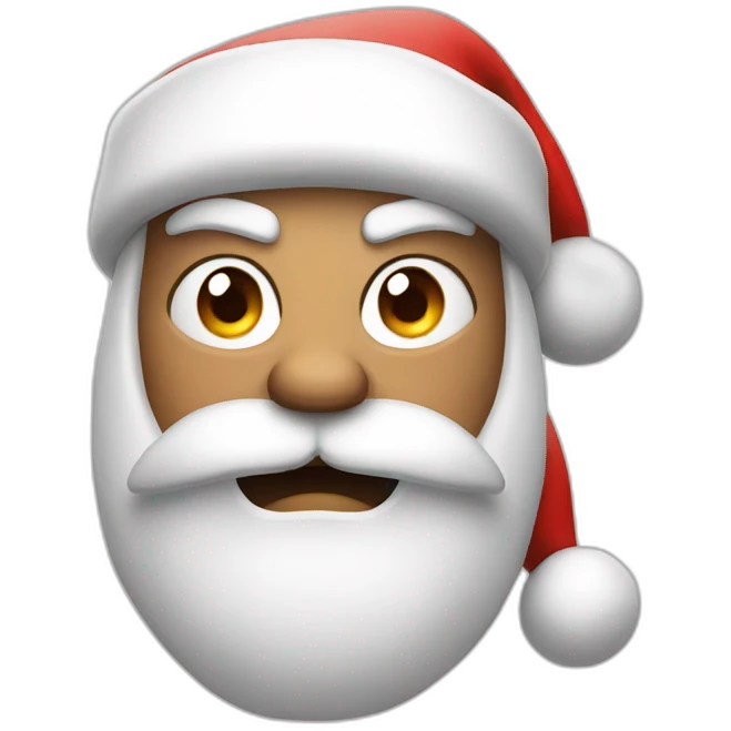 Angry Santa emoji