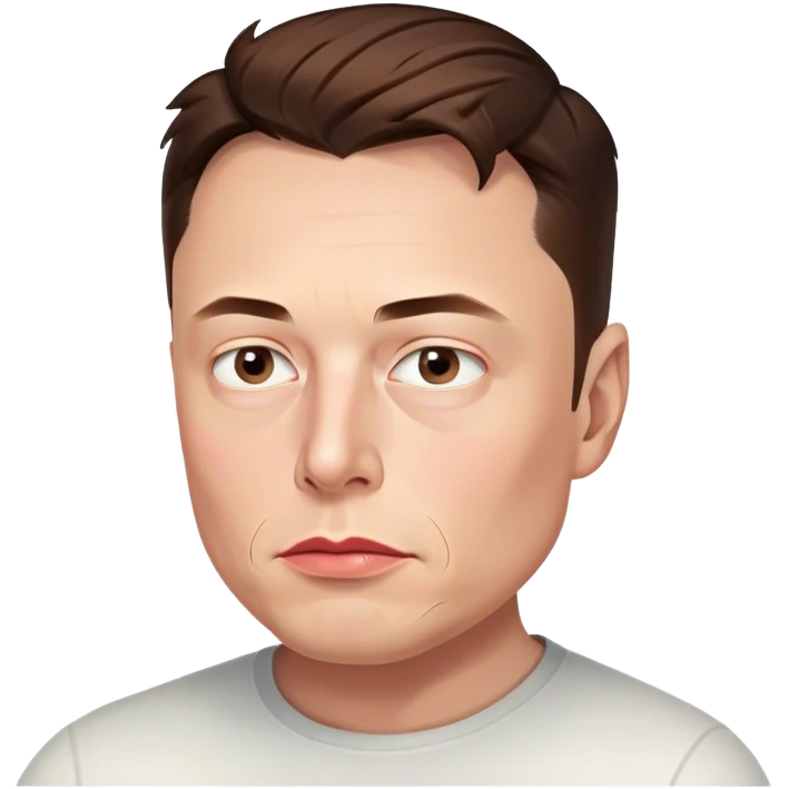 Elon Musk brooding emoji