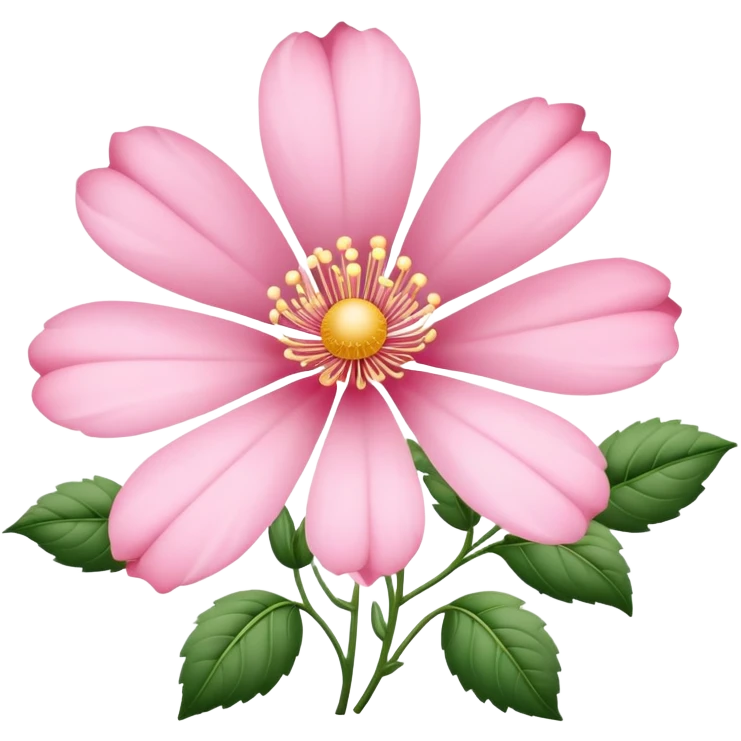 pink regency flower emoji