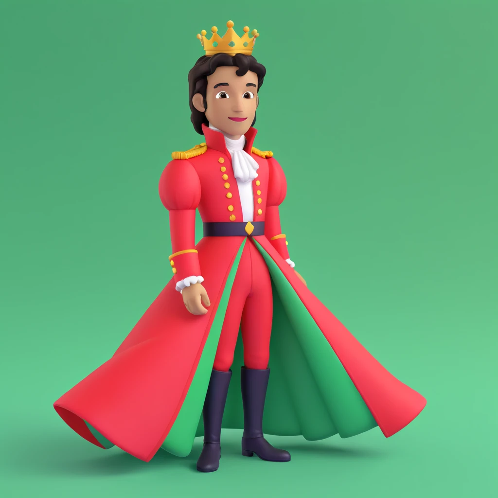 prince in red dress, royaqle background emoji