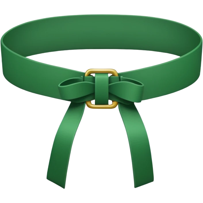 Green karate belt emoji