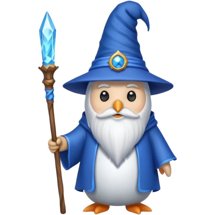 Penguin Wizard emoji