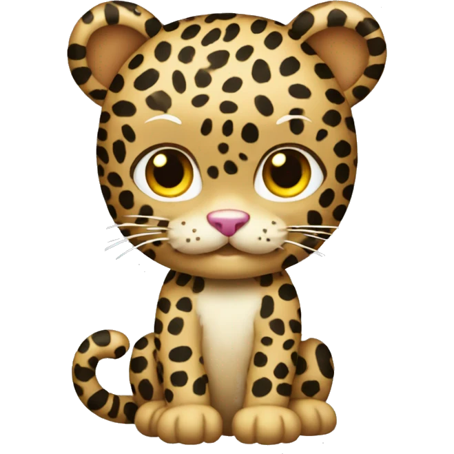 Leopard hello kitty emoji