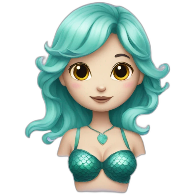 Mermaid bunny girl emoji