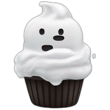Noir qui mange une glace emoji