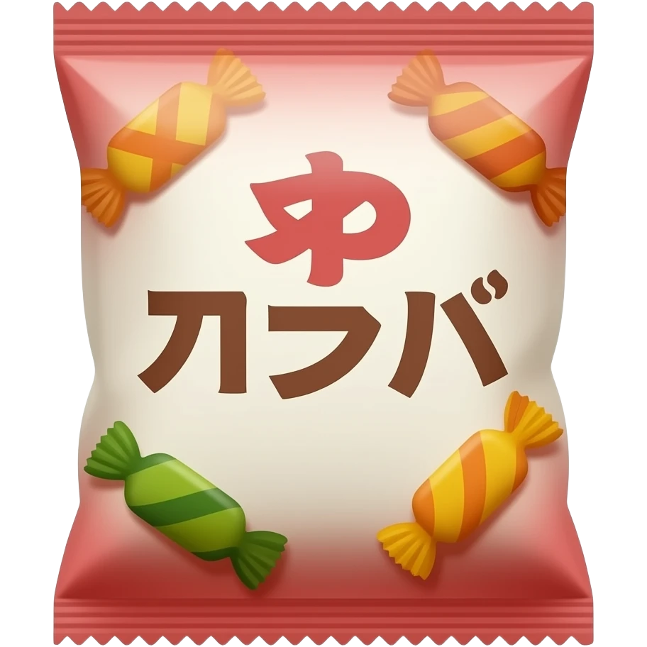 japan packaged snack candy emoji