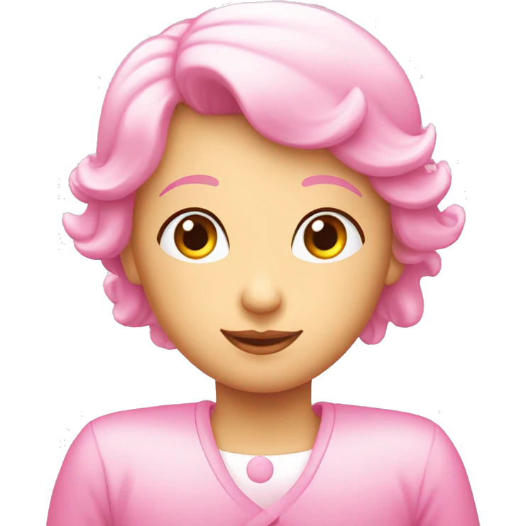 Engel in het roze emoji