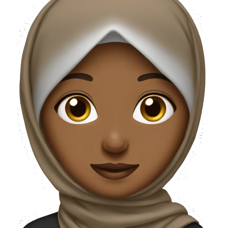 Brown skin hijab girl emoji