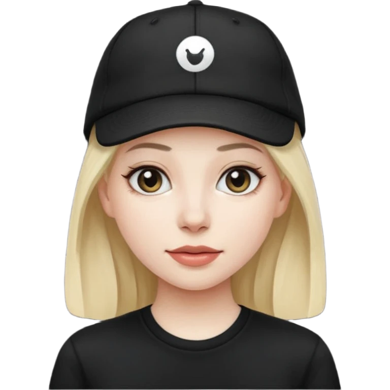 woman with black cap emoji