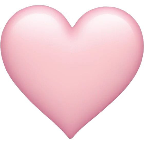Pastel pink heart emoji