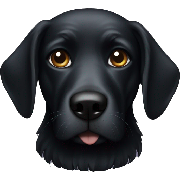 Black dog emoji