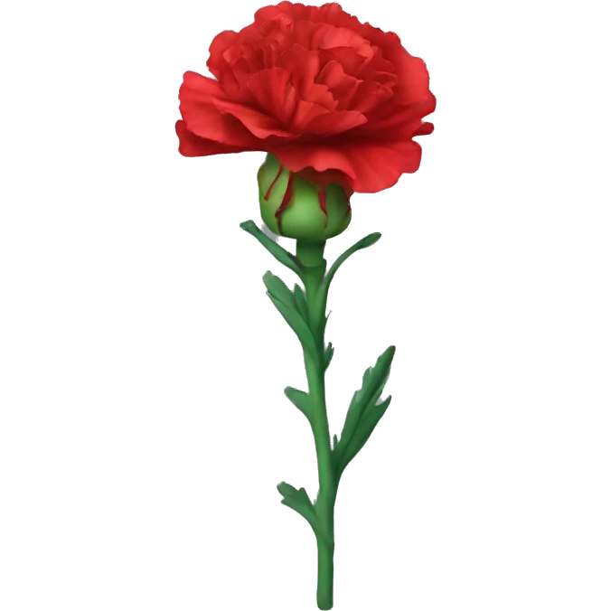 Red carnation emoji