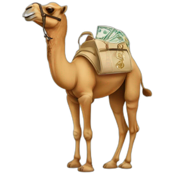 Camel money tourism emoji