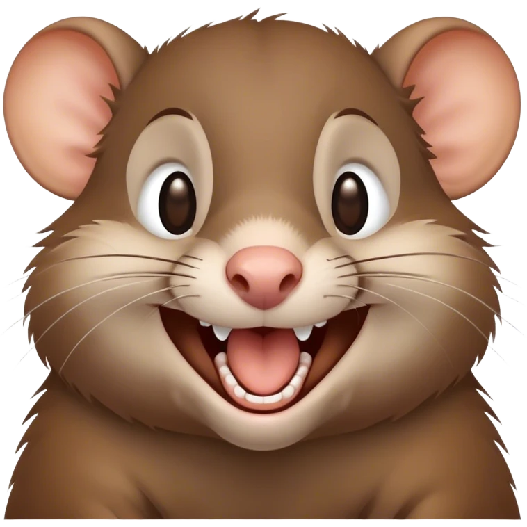 Laughing rat emoji