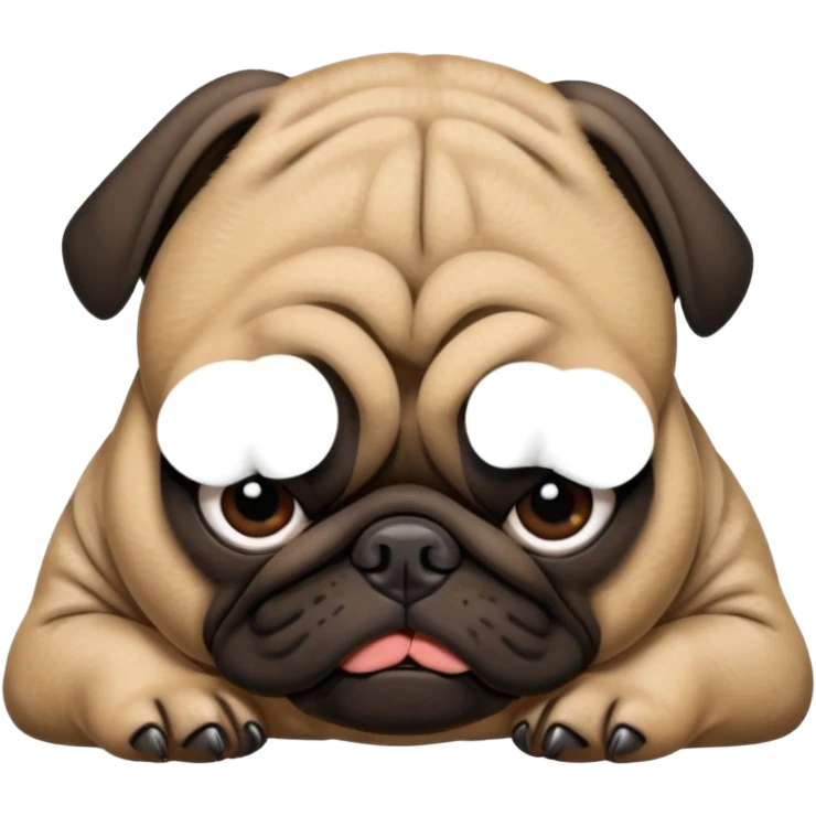 Pug morto emoji