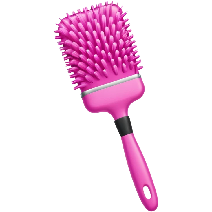moschino style inflatable pink fancy brush emoji