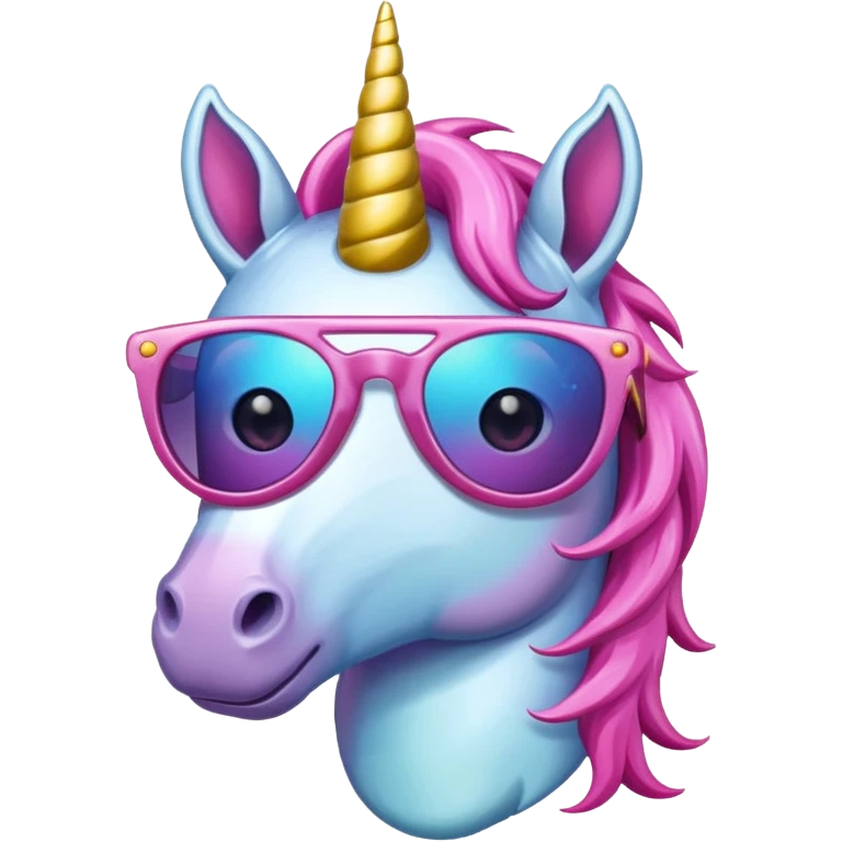 sunglasses unicorn emoji