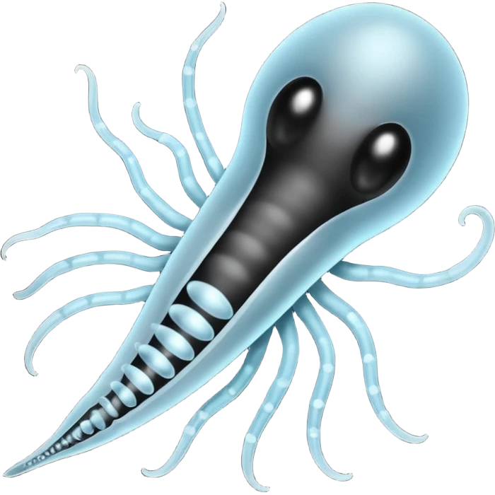 black spermatozoa emoji