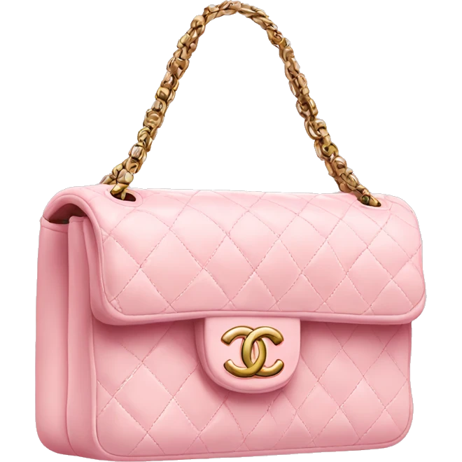 Soft pink Chanel bag emoji