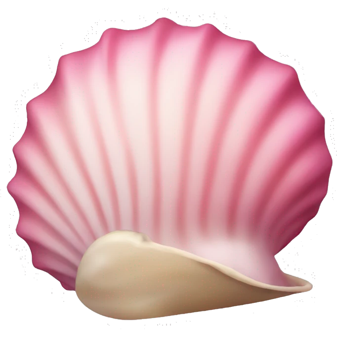Pink shell emoji