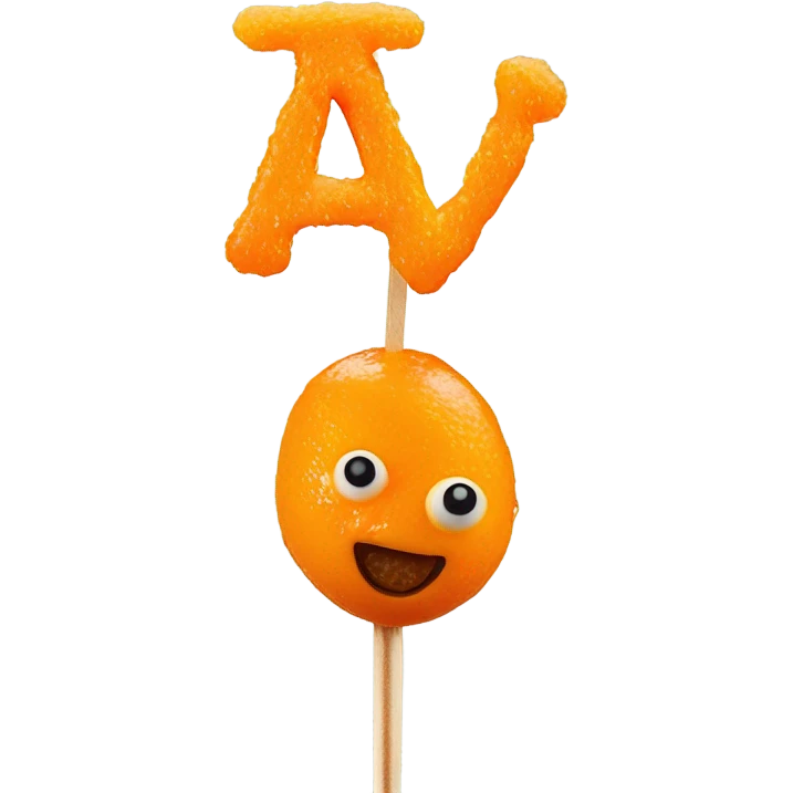 Kwek kwek on a stick emoji
