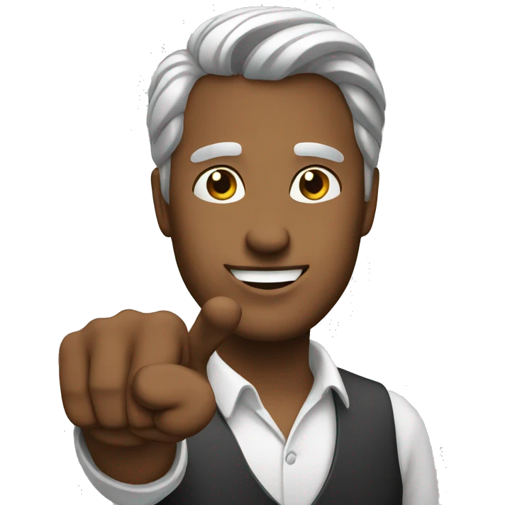 Man pointing  emoji