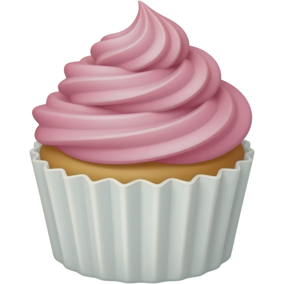 Cupcake with pink icing emoji