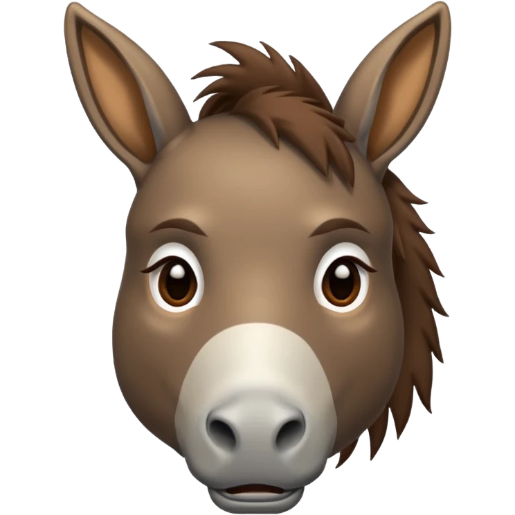Nauseous donkey emoji