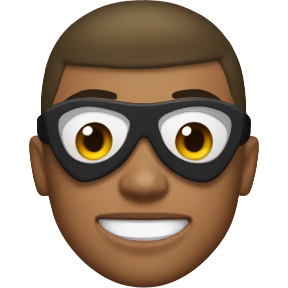 MBappe with Batman mask emoji